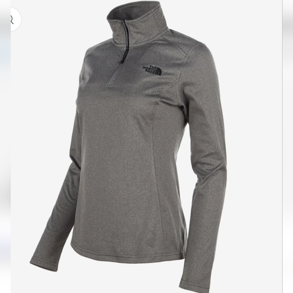 The North Face Women's Gray Tech Glacier ¼ Zip Fleece Pullover Top|Brand New| XL - Picture 3 of 10